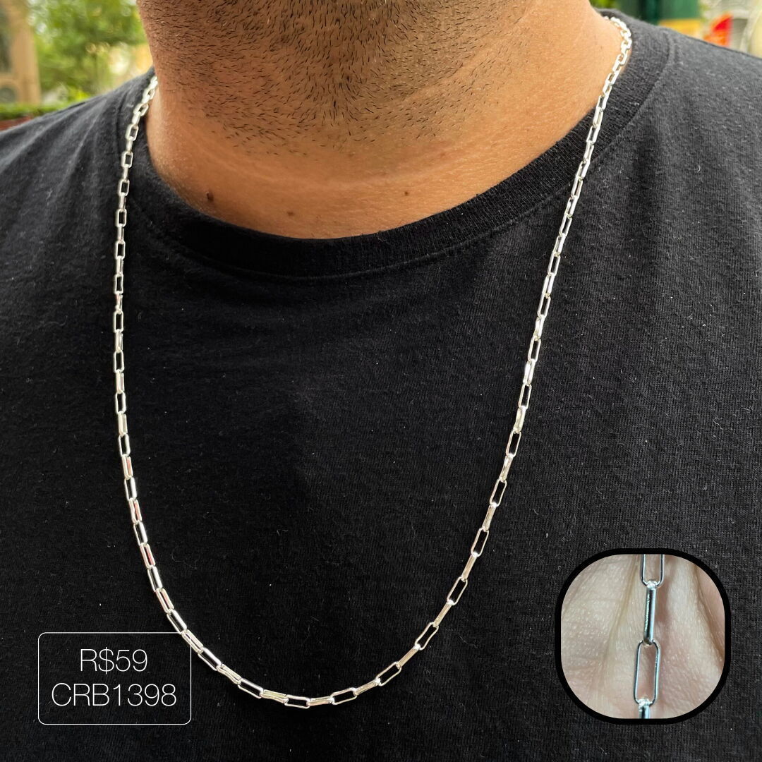 Colar Cartier 70cm Lisa Prateada